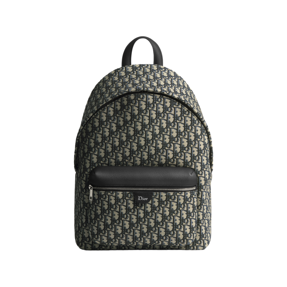 1DBBA267YUS-H27E Dior Rider Zip Backpack Dior Oblique Jacquard Grained Calfskin Beige Black