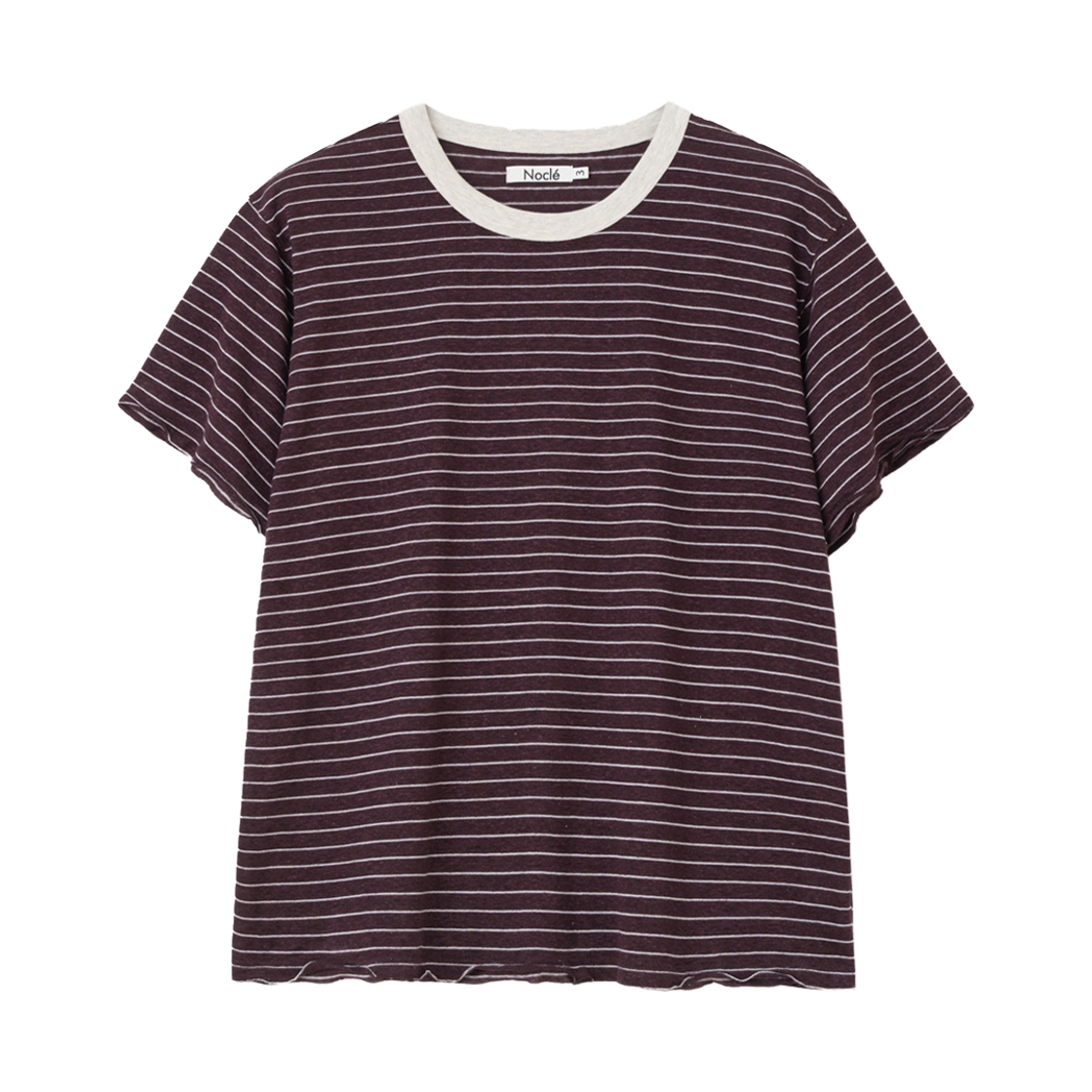 노클 레이 스트라이프 티셔츠 레드(Nocle Ray Stripe T-shirts Red)