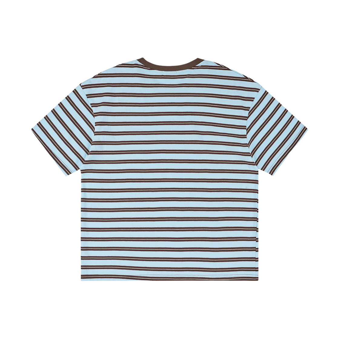 노디 트러블 스컬 디파트먼트 스트라이프 크롭 티 브라운(NODI Trouble Skull Dept Stripe Crop Tee Brown) - 2