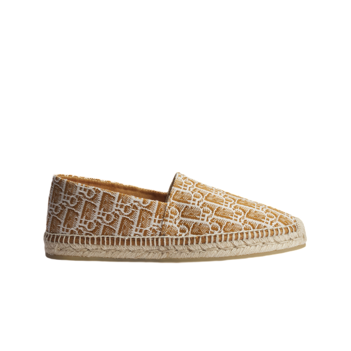 3LO194ADX-H710 Dior Sirocco Espadrille Dior Oblique Canvas Cognac Brown White