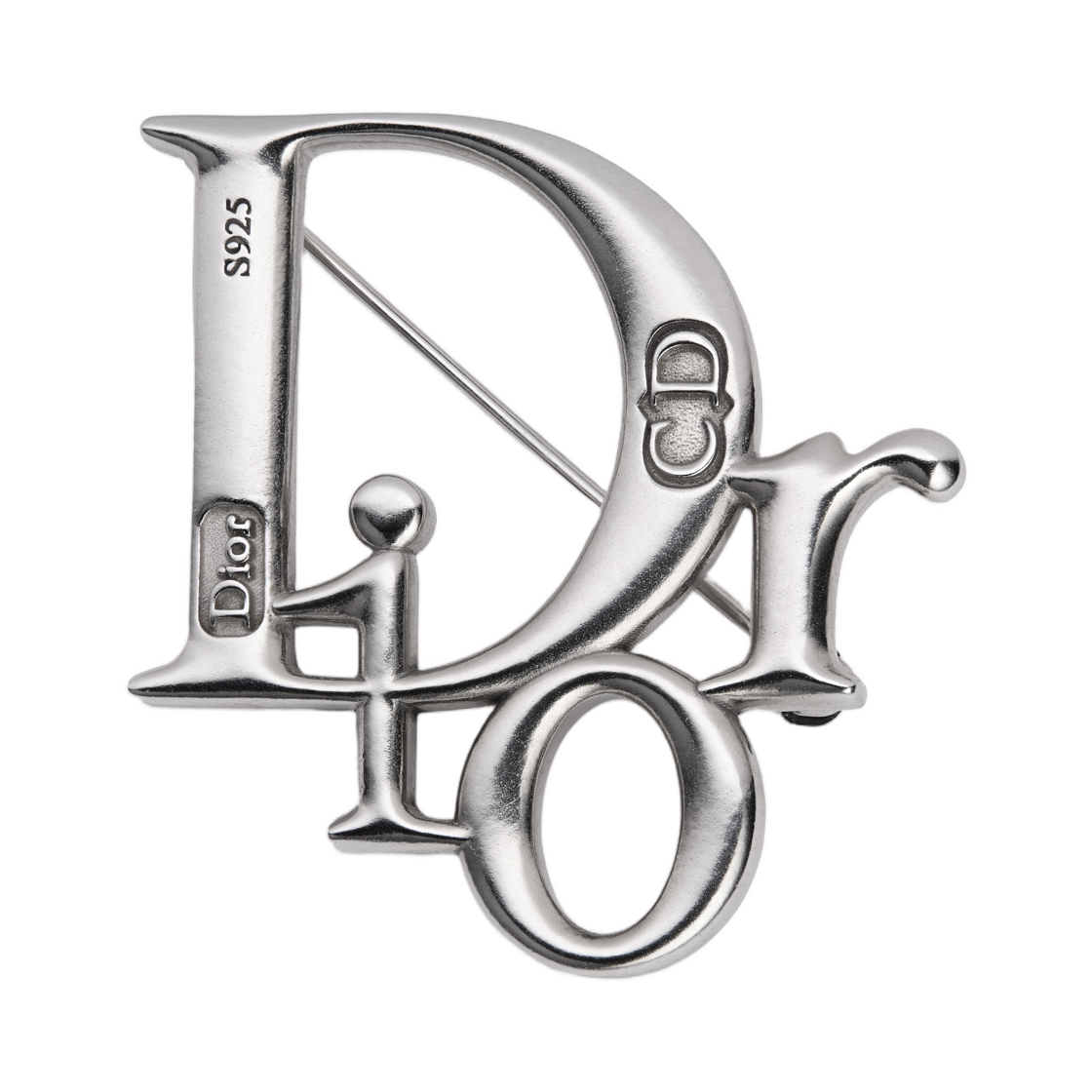 V2076HOMST-D990 Dior Charm Brooch Silver