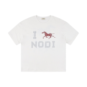 NODI System Error Horse Crop Tee Ivory