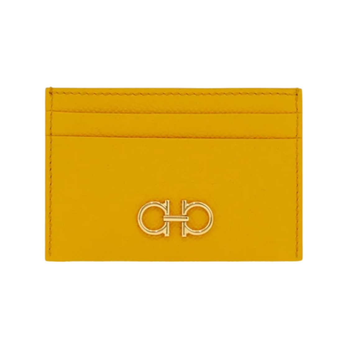220007-793389 Ferragamo Gancini Credit Card Holder Yellow