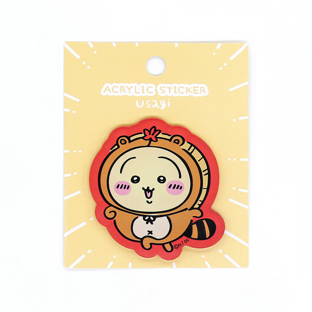 대원미디어 먼작귀 캐릭터 너구리 아크릴 스티커 3종(Daewonmedia Chiikawa Acrylic Deco Sticker Racoon 3 Tpye) - 4