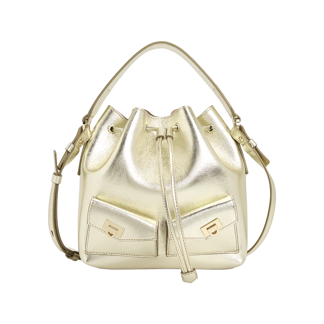 페라가모 멀티포켓 버킷백 샴페인(Ferragamo Multipocket Bucket Bag Champagne) - 1