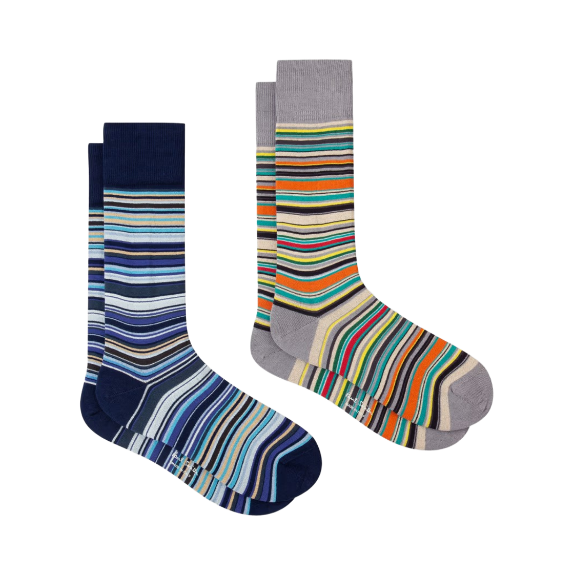 폴 스미스 시그니쳐 스트라이프 삭스 시그니쳐 스트라이프 (2개입)(Paul Smith Signature Stripe Socks Signature Stripe (2 Pack))