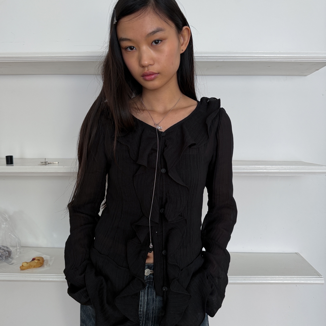라츠유 말레피센트 블라우스 블랙(LOTS YOU Maleficent Blouse Black) - 3