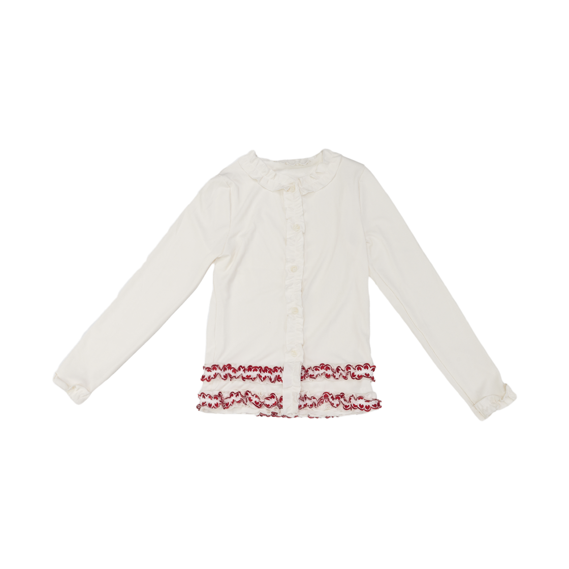 더그레이티스트 프릴 가디건 아이보리(The Greatest Frill Cardigan Ivory)