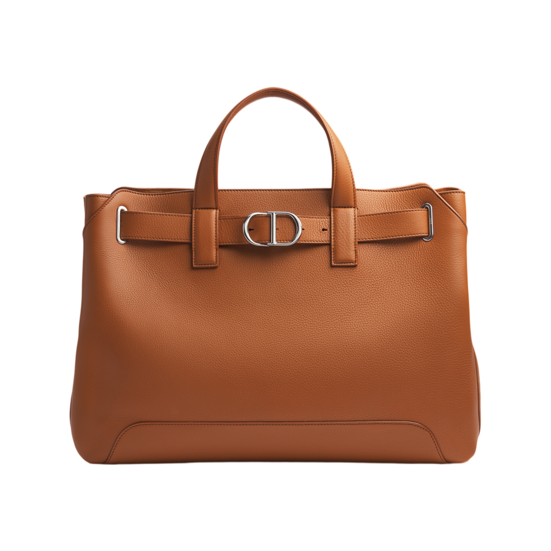 1LLSH335MAL-H02M Dior Medium Dior Normandie Tote Grained Calfskin Tan