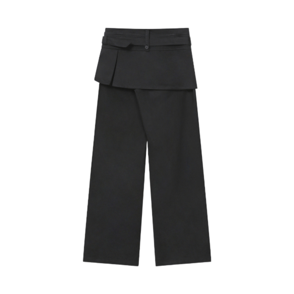 (W) 미세키서울 버튼 탭 미니 스커트 팬츠 세트 블랙((W) Miseki Seoul Button Tab Mini Skirt Pants Set Black) - 2