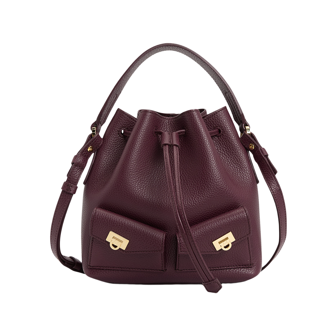 페라가모 멀티포켓 버킷백 플럼(Ferragamo Multipocket Bucket Bag Plum) - 1