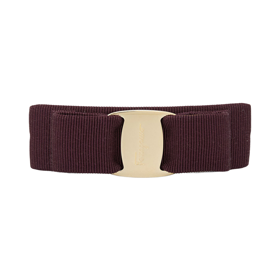 (W) 페라가모 바라 헤어 클립 플럼((W) Ferragamo Vara Hair Clip Plum)