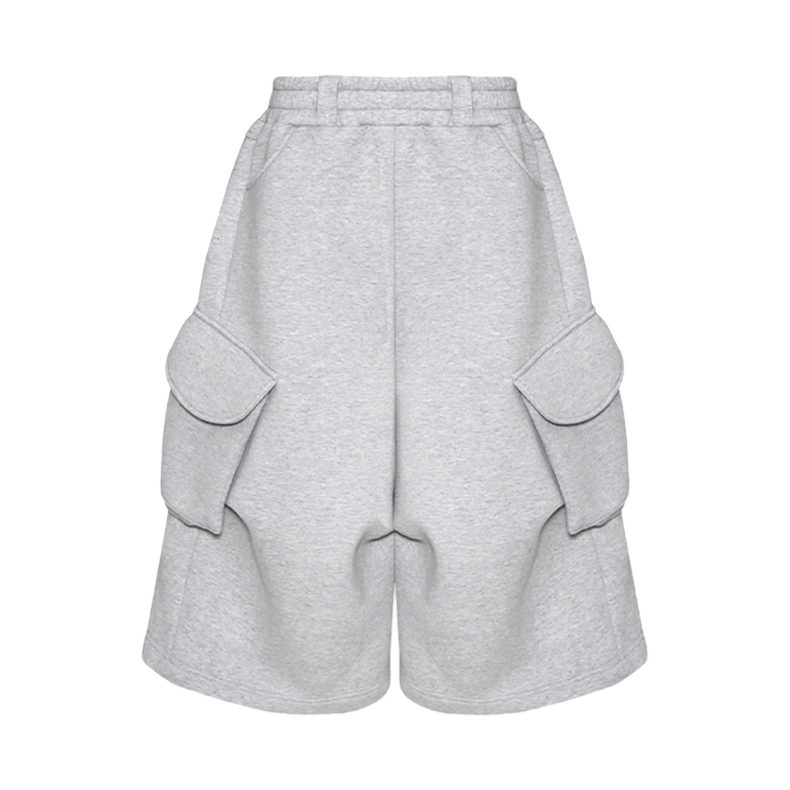 엠제이디 와이드 카고 버뮤다 팬츠 멜란지 그레이(MJD Wide Cargo Bermuda Pants Melange Grey)