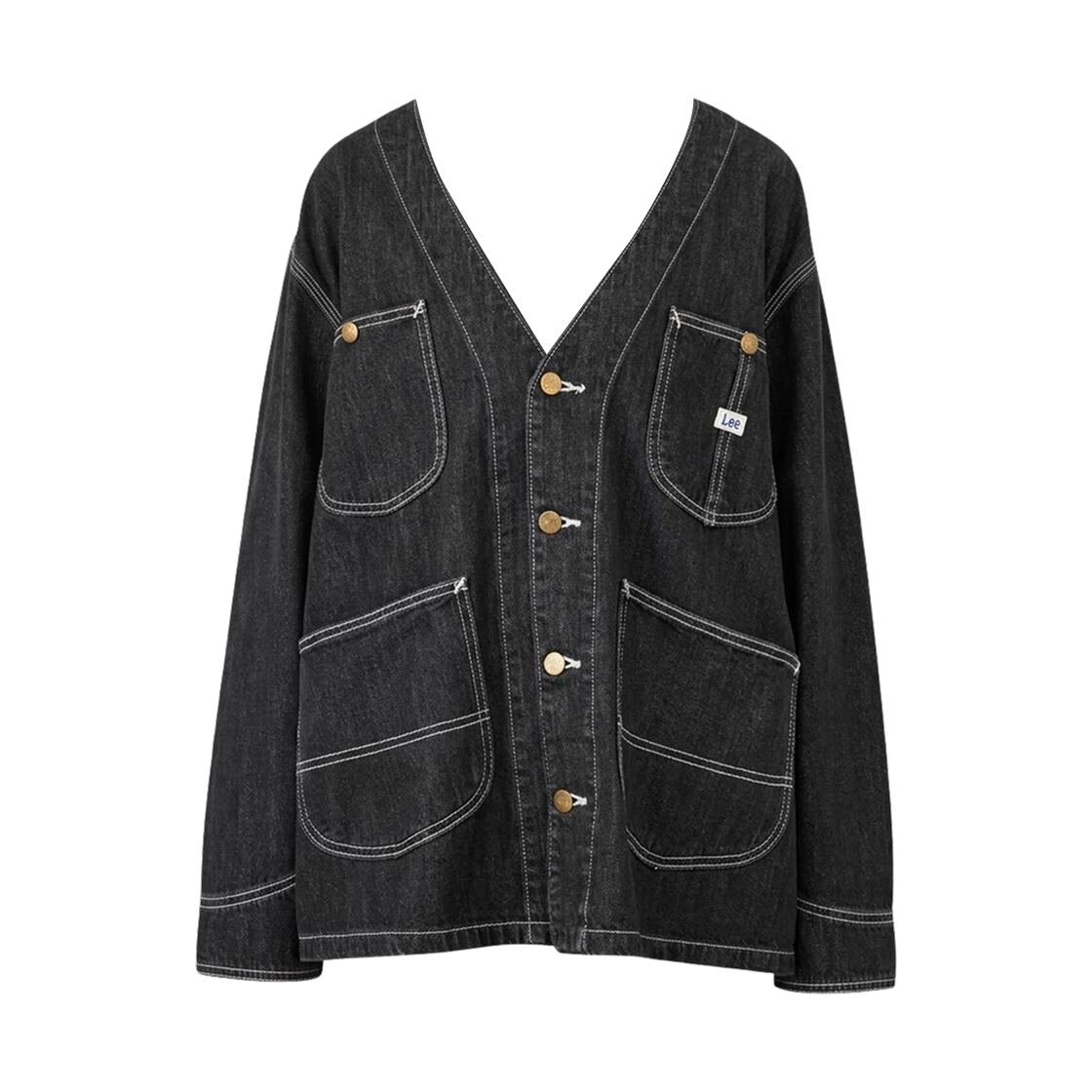 프릭스 스토어 x 리 칼라리스 자켓 네이비(Freak's Store x Lee Collarless Jacket Navy)