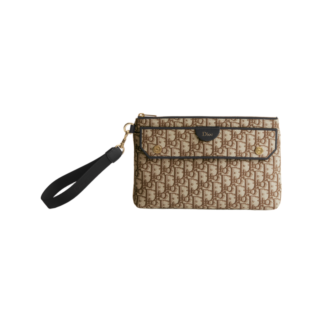 2DBCA646YUB-H24E Dior Pocket Dior Jet A5 Triangle Pouch Dior Oblique Jacquard Brown