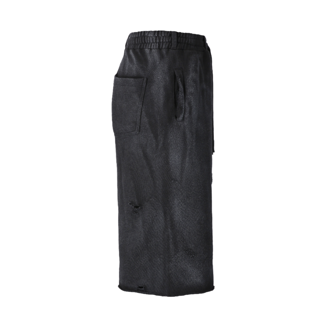 톤얼타이드 메시아 크로스 스웻 버뮤다 팬츠 블랙(tornortied Messiah Cross Sweat Bermuda Black) - 3