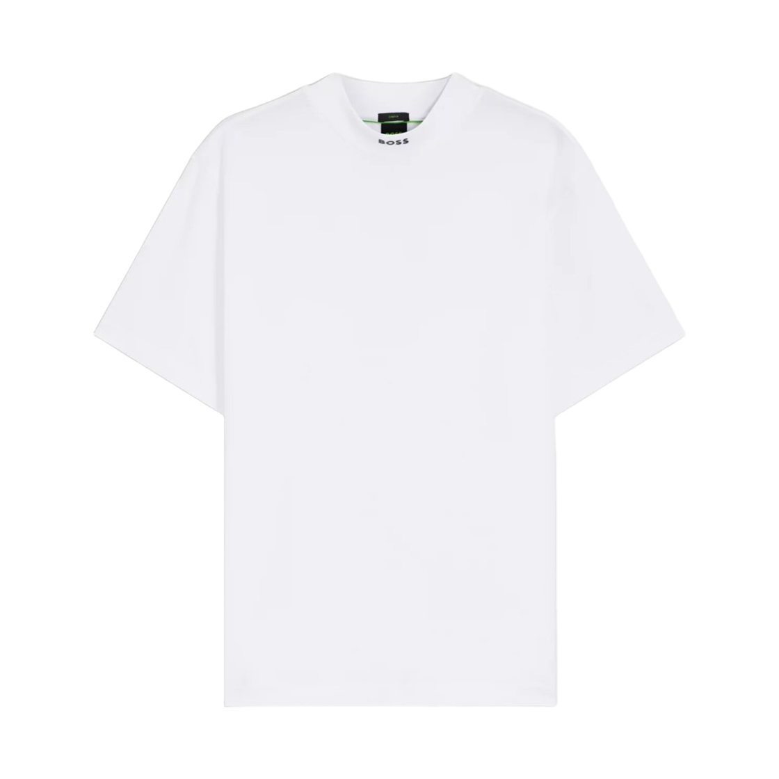 휴고 보스 스트레치 코튼 릴렉스핏 모크넥 티셔츠 화이트(Hugo Boss Stretch Cotton Relaxed Fit Mock Neck T-Shirt White)