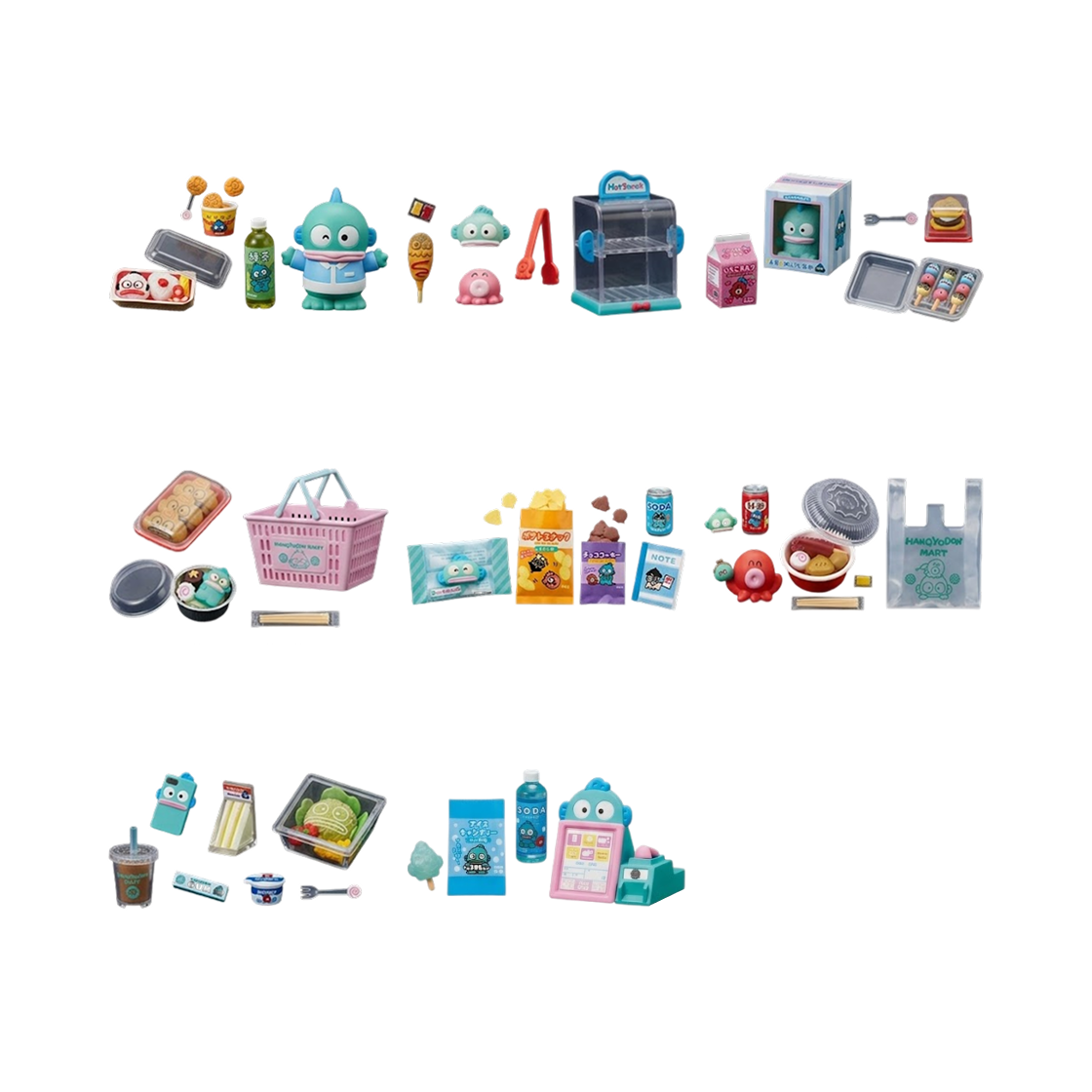 리멘트 산리오 한교동 마트 (8개입)(Re-Ment Hangyodon Market (8 Blind Boxes)) - 2