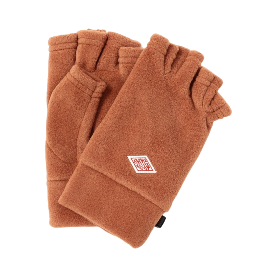 (W) 단톤 플리스 핑거리스 글러브 390 다크 오렌지((W) Danton Fleece Fingerless Gloves 390 Dark Orange)