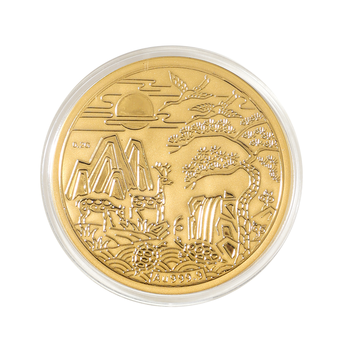 국제표준금거래소 불로십장생 순금 코인 골드바 0.2g(International Standard Gold -Solid Gold Coin Gold Bar 0.2g)