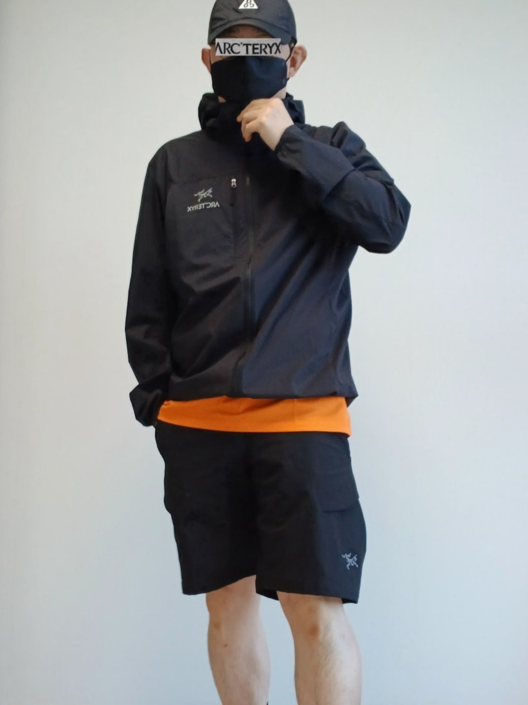 Nike ACG Trail Cap Black, Arc'teryx Squamish Hoody Black 착용 스타일 - 2