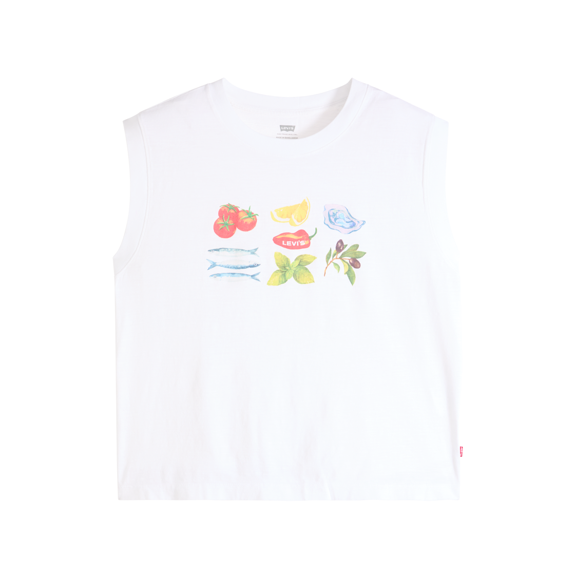리바이스 그래핏 박시 탱크 화이트(Levi's Graphic Boxy Tank Top White)