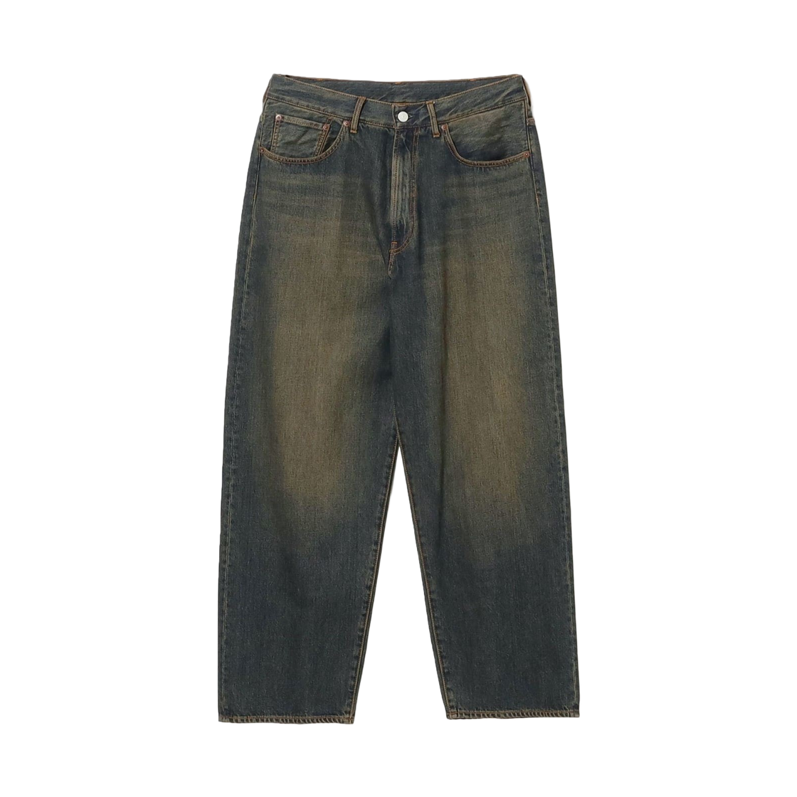빔즈 와이드 데님 팬츠 더스티 인디고(Beams Wide Denim Pants Dusty Indigo) - 1