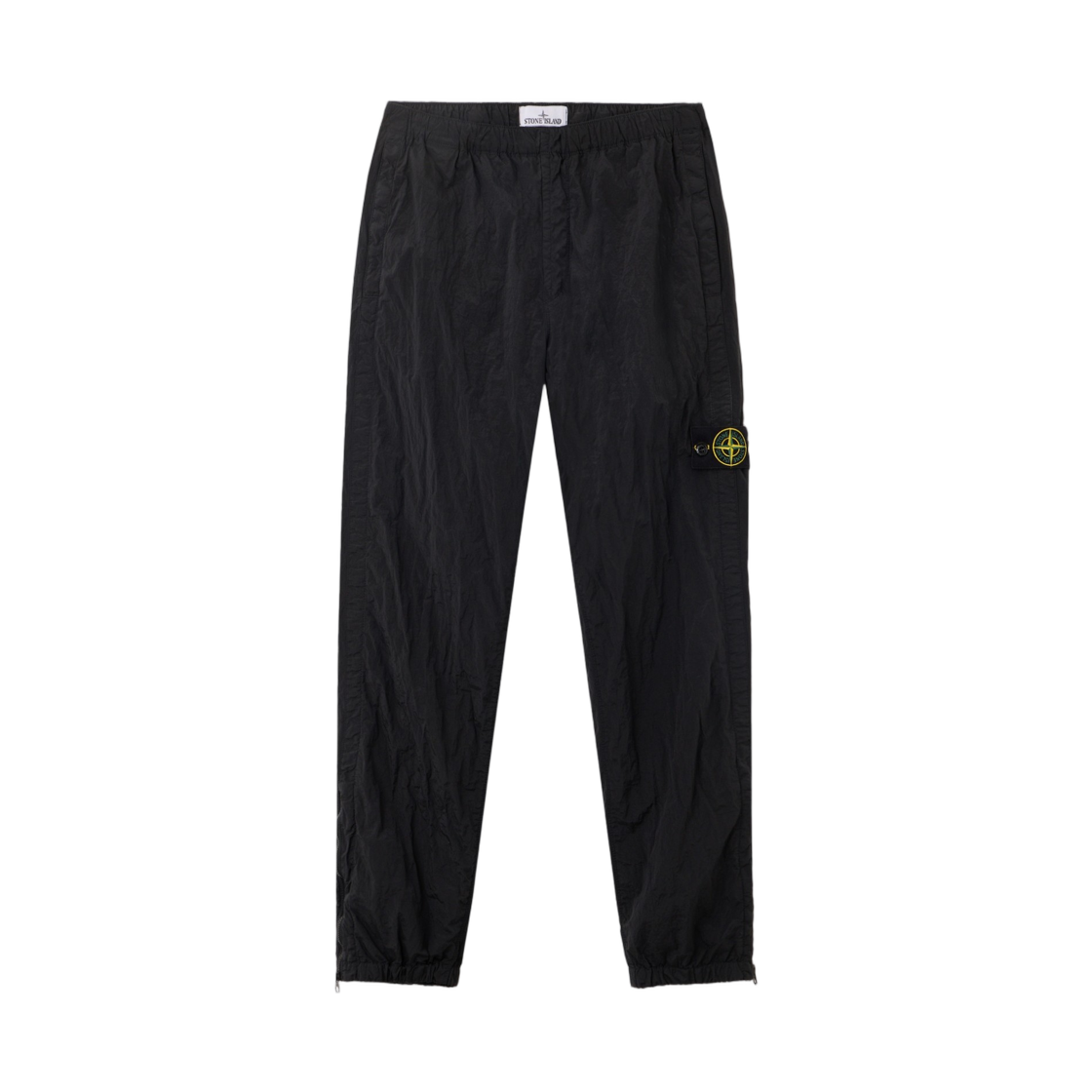 L1S1531000-35S0019-V0029 Stone Island 3100035 Nylon Metal In Econyl Regular-Fit Jogger Trousers with Zip Cuffs Black - 26SS