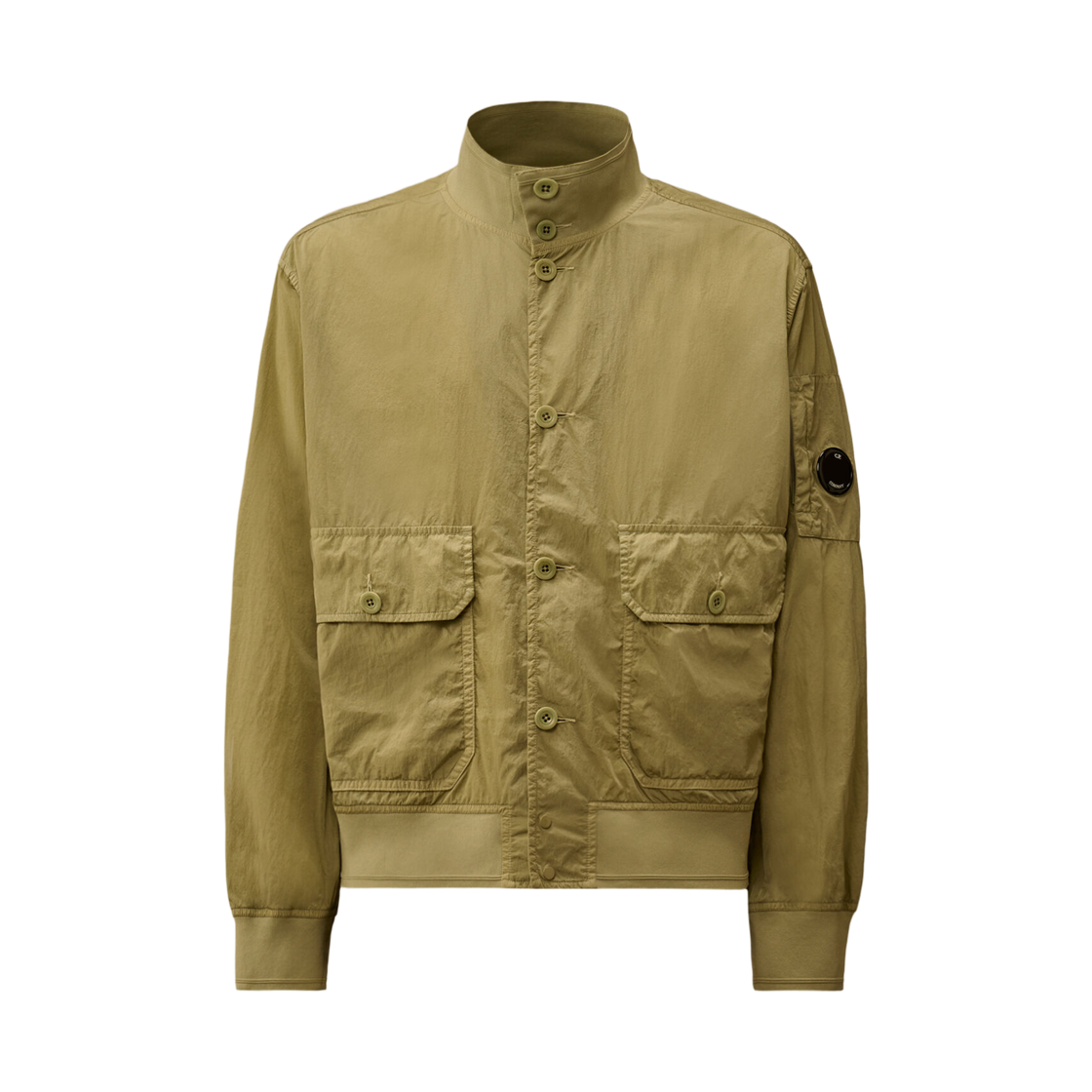 20CMOW003A005904G610 C.P. Company Chrome-R Button Bomber Jacket Moss Grey Green - 26SS