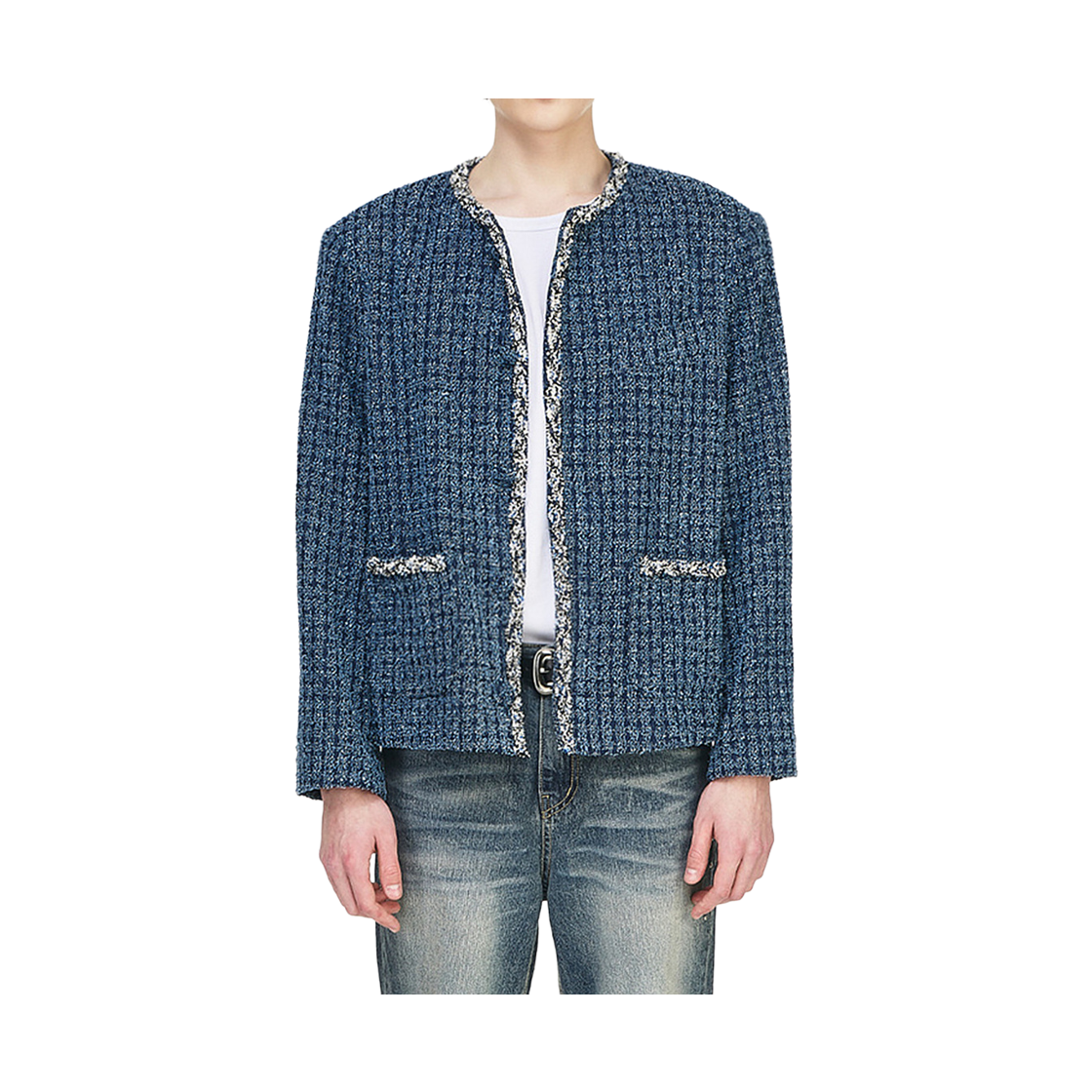 더그레이티스트 데님 트위드자켓 블루(The Greatest Denim Tweed Jacket Blue) - 2