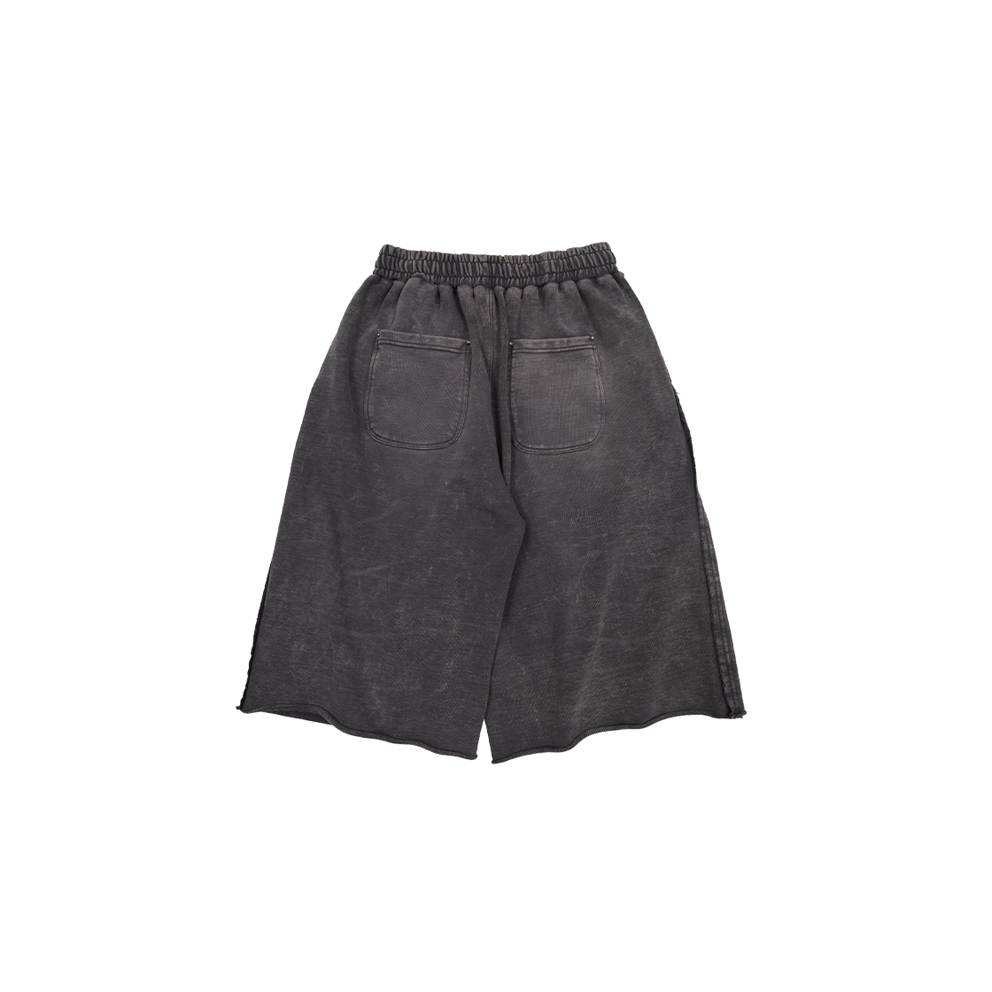 메아 워시드 버뮤다 스웻쇼츠 차콜 블루(Mea Washed Bermuda Sweat Shorts Charcoal Blue) - 2
