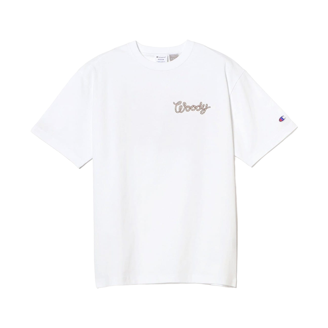챔피온 x 빔즈 x 토이 스토리 티셔츠 화이트 오렌지(Champion x Beams x Toy Story T-Shirt White Orange)