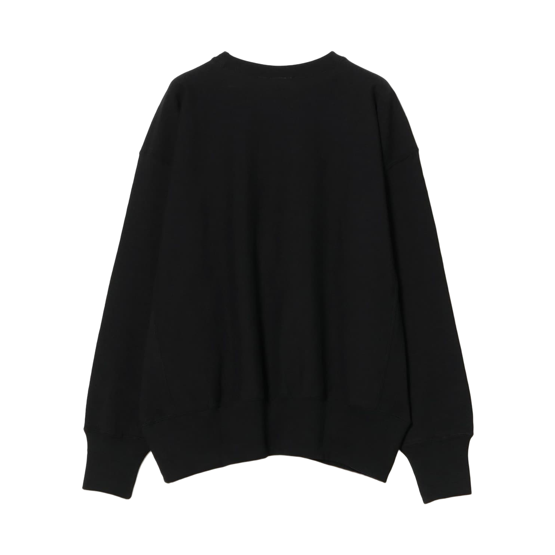 (W) 챔피온 x 빔즈 보이 리버스 위브 크루 블랙((W) Champion x Beams Boy Reverse Weave Crew Black) - 2