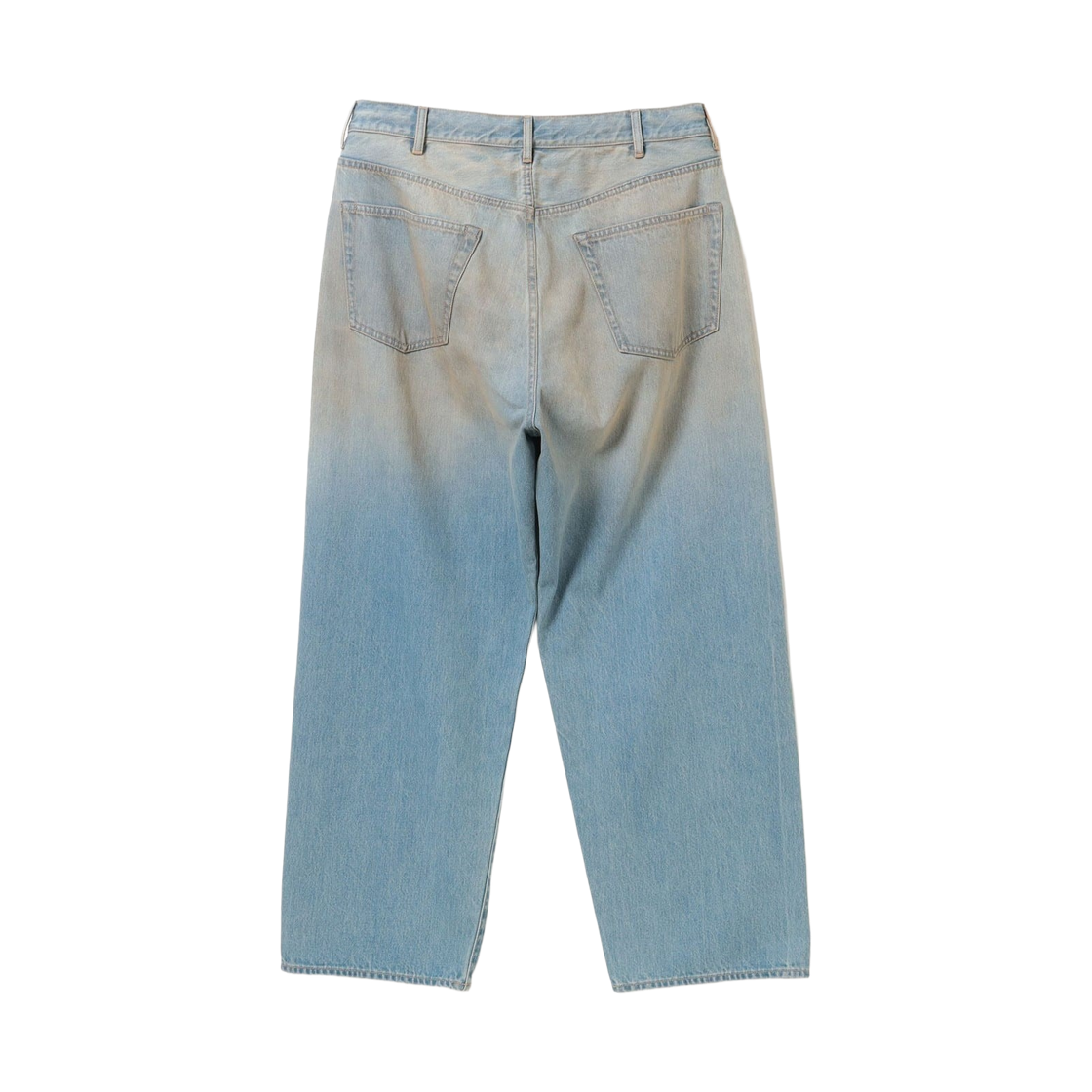 빔즈 와이드 데님 팬츠 미드 블루(Beams Wide Denim Pants Mid Blue) - 2