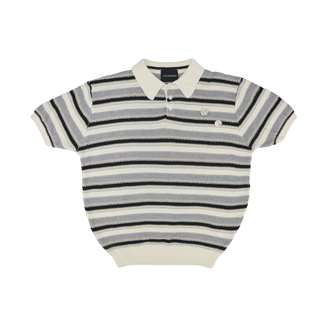 더그레이티스트 스트라이프 폴로셔츠 그레이(The Greatest Stripe Polo Shirt Gray)