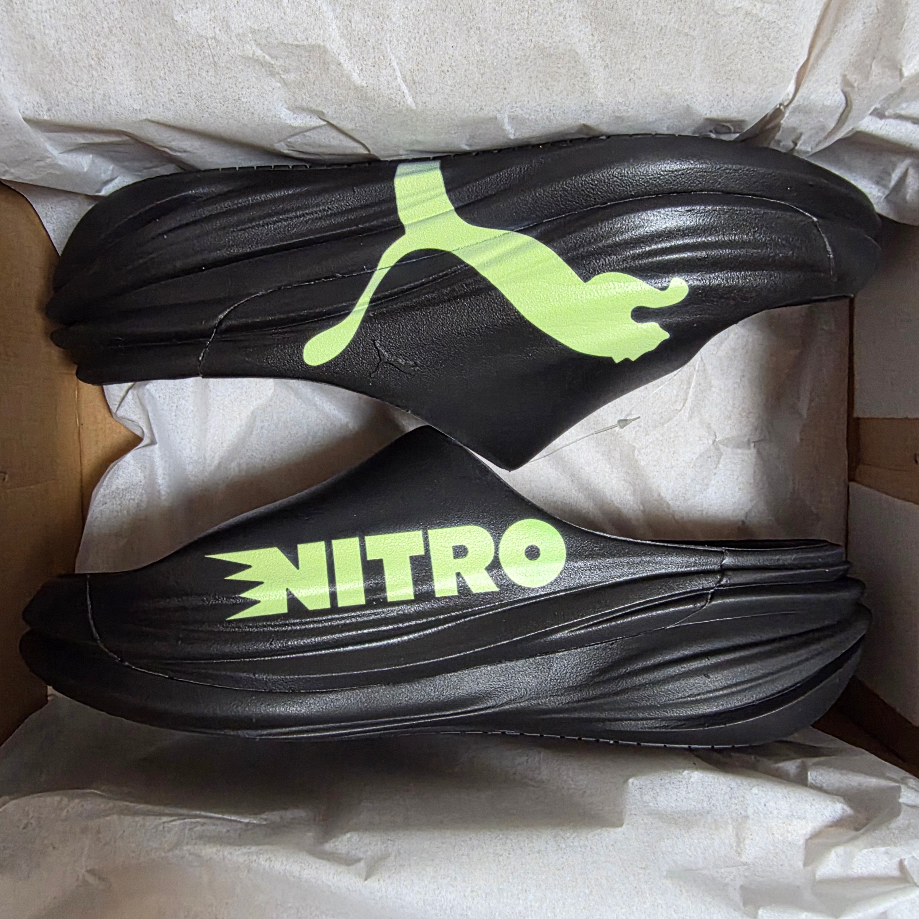 Puma Unwind Nitrocat Active Sunset Glow Sun Stream 착용 스타일