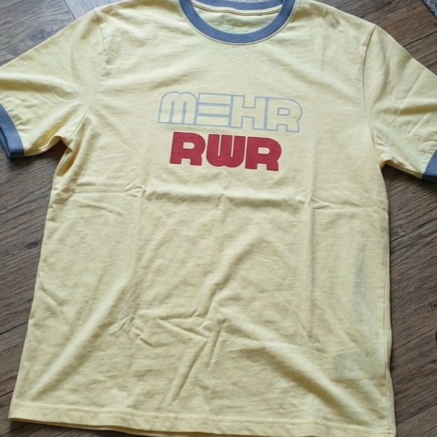 [KREAM 단독] RWR x MEHR Ringer T-Shirt Yellow 착용 스타일
