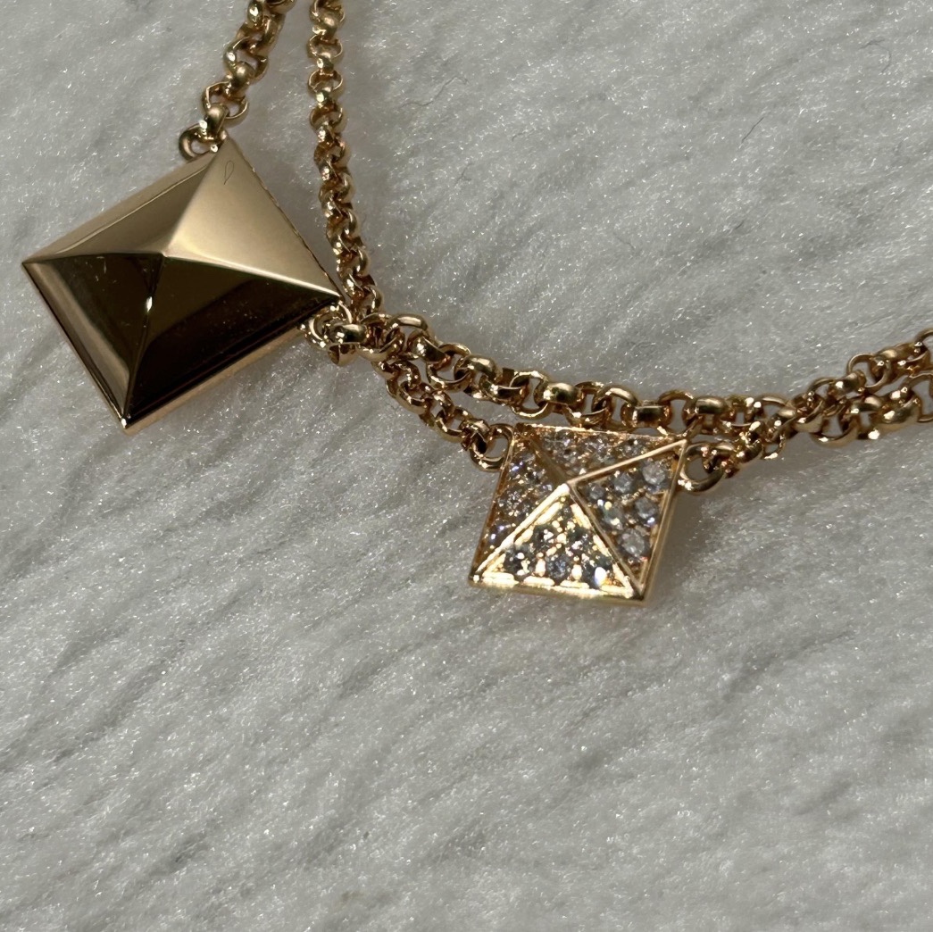 Hermes Clou D'H Bracelet & Rose Gold Diamonds 착용 스타일