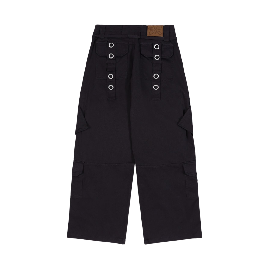 (W) 팬시 클럽 디테처블 카고 스트랩 팬츠 블랙((W) Fancy Club Detachable Cargo Strap Pants Black) - 2