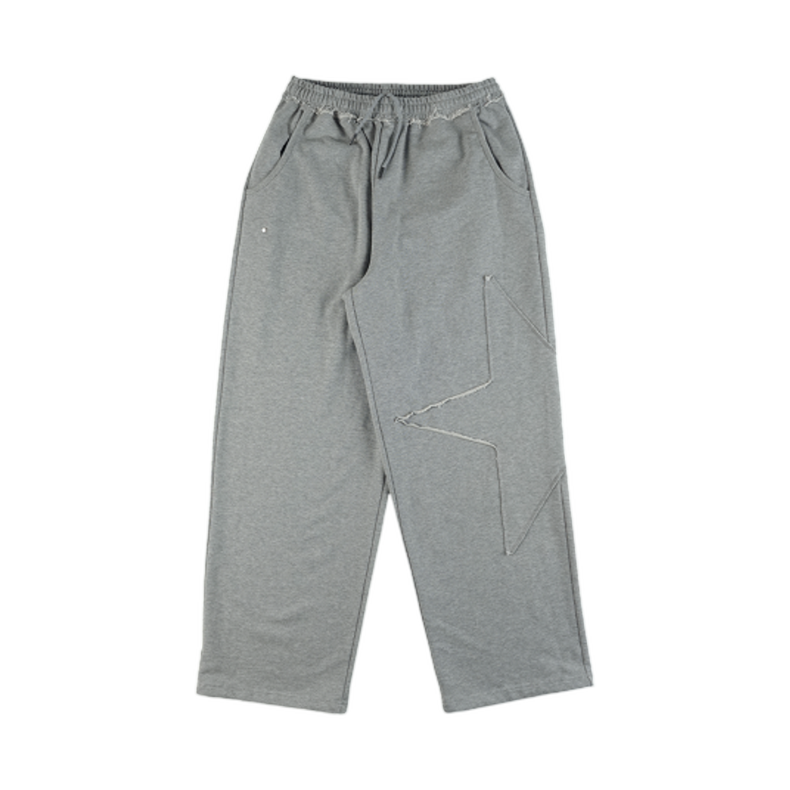 이알티알 스타 아플리케 조거 팬츠 멜란지 그레이(ERTR Star Applique Jogger Pants Melange Grey)