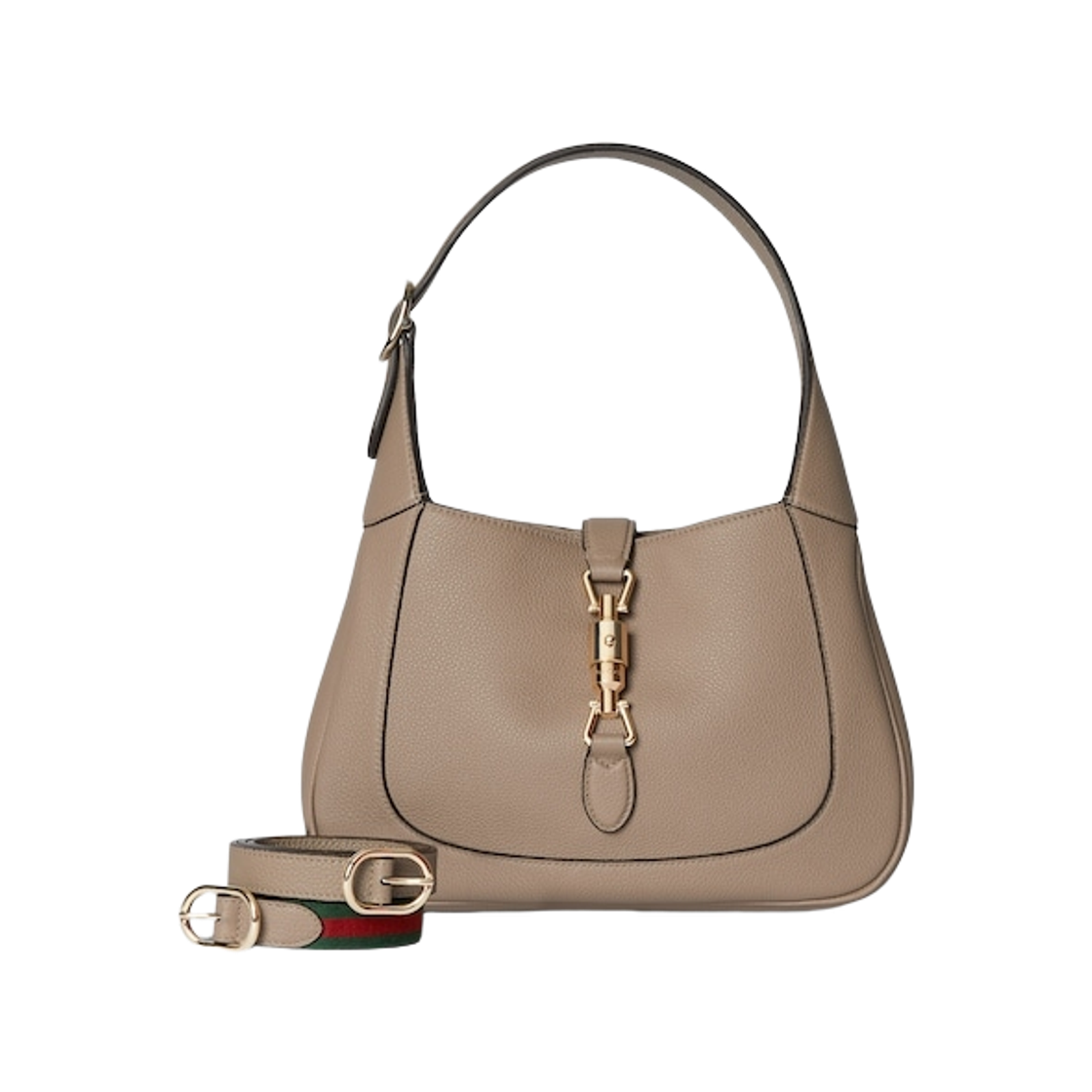810229-AAD5V-1541 Gucci Jackie 1961 Large Bag Taupe Leather