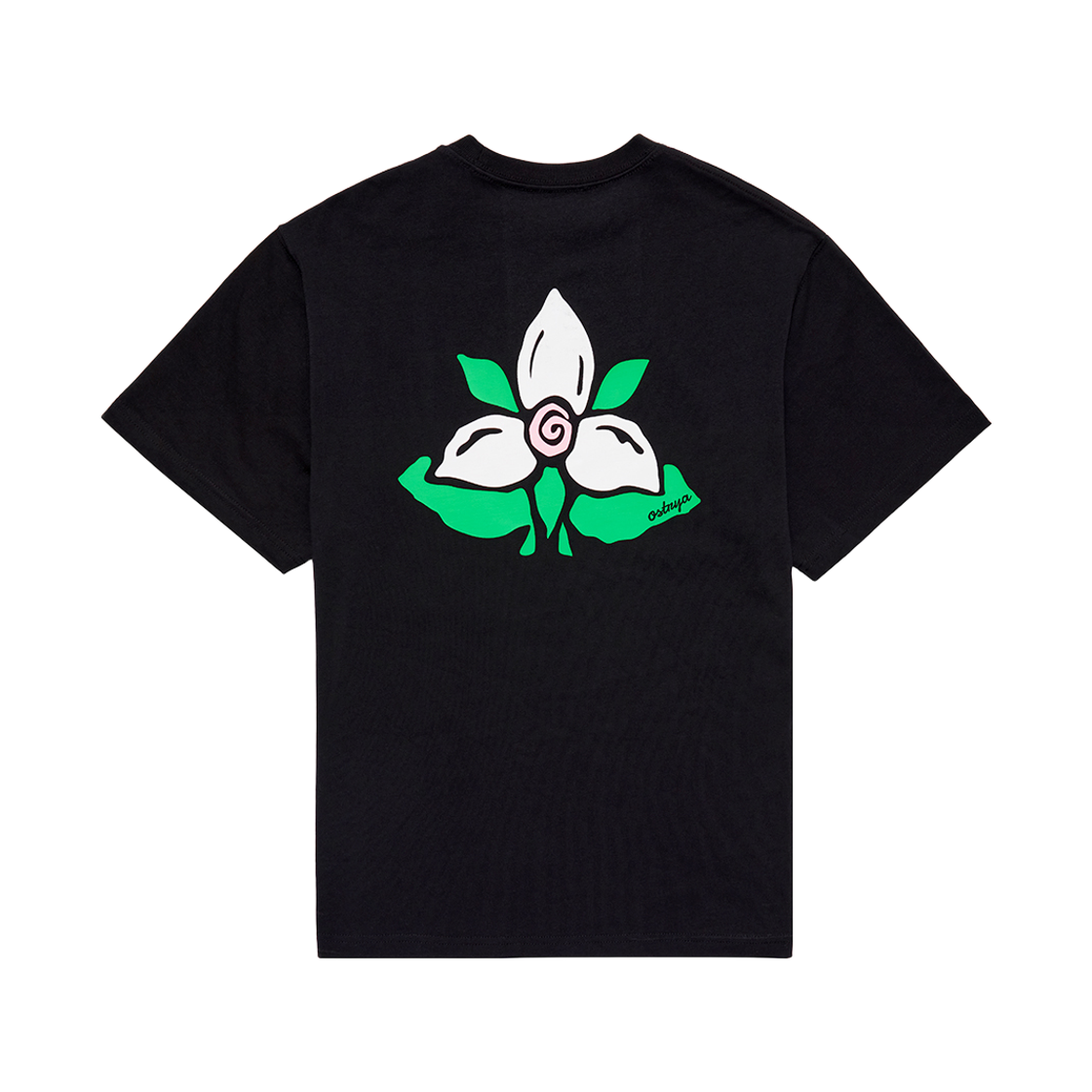 오스트리야 26SS 트릴리움 스월 티셔츠 블랙(OSTYRA 26SS Trillium Swirl Tee Black)