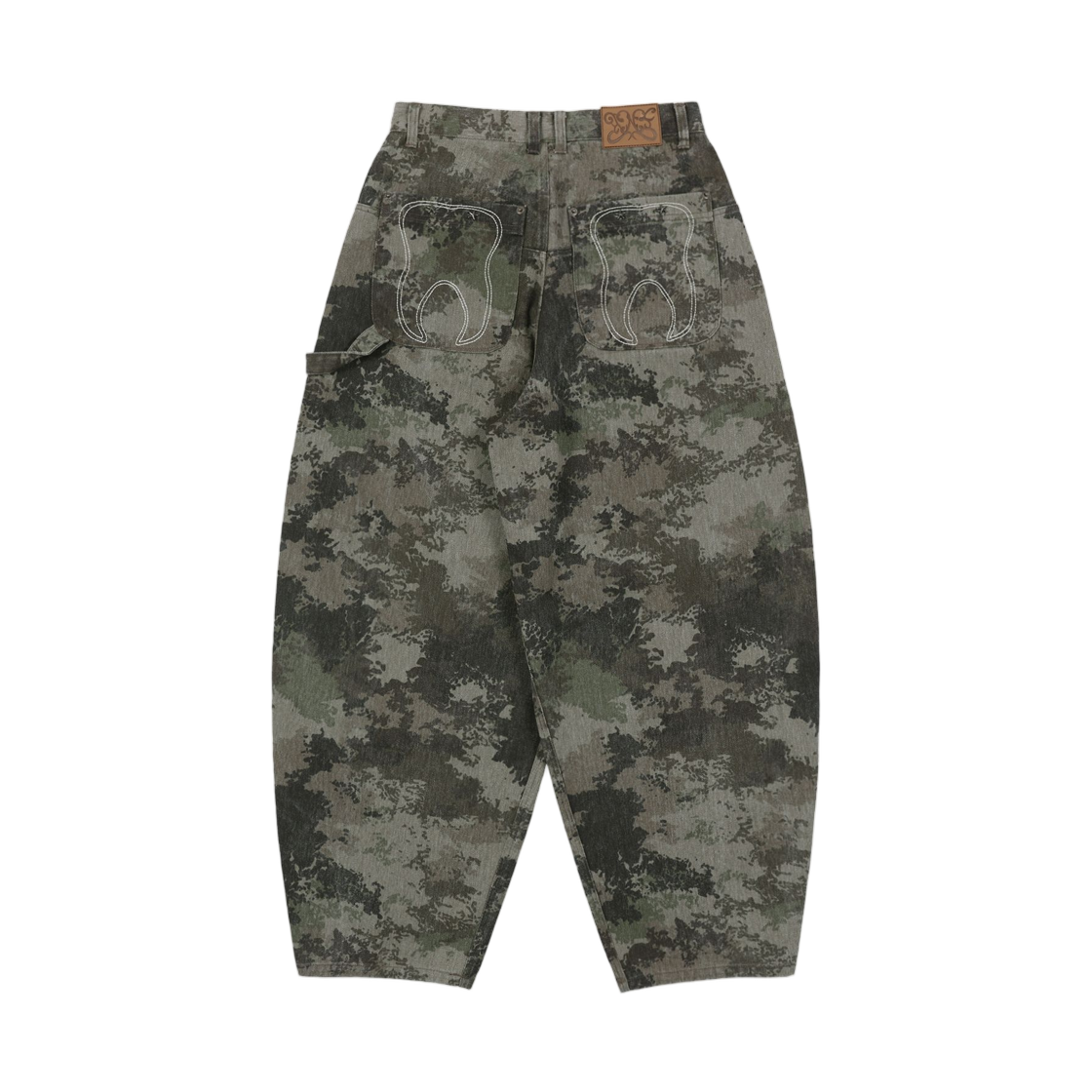 (W) 팬시 클럽 투스잼 와이드 데님 팬츠 카모((W) Fancy Club Tooth Jam Wide Denim Pants Camo) - 2