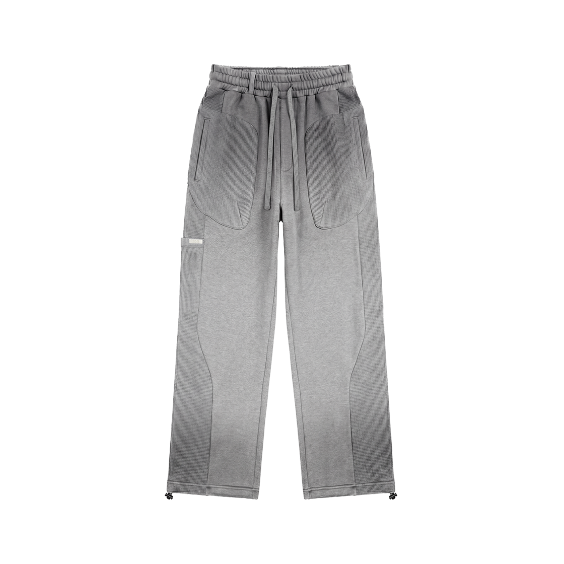 비엘알 와플 믹스 워시드 스웨트 팬츠 멜란지 그레이(BLR Waffle Mix Washed Sweat Pants Melange Grey)