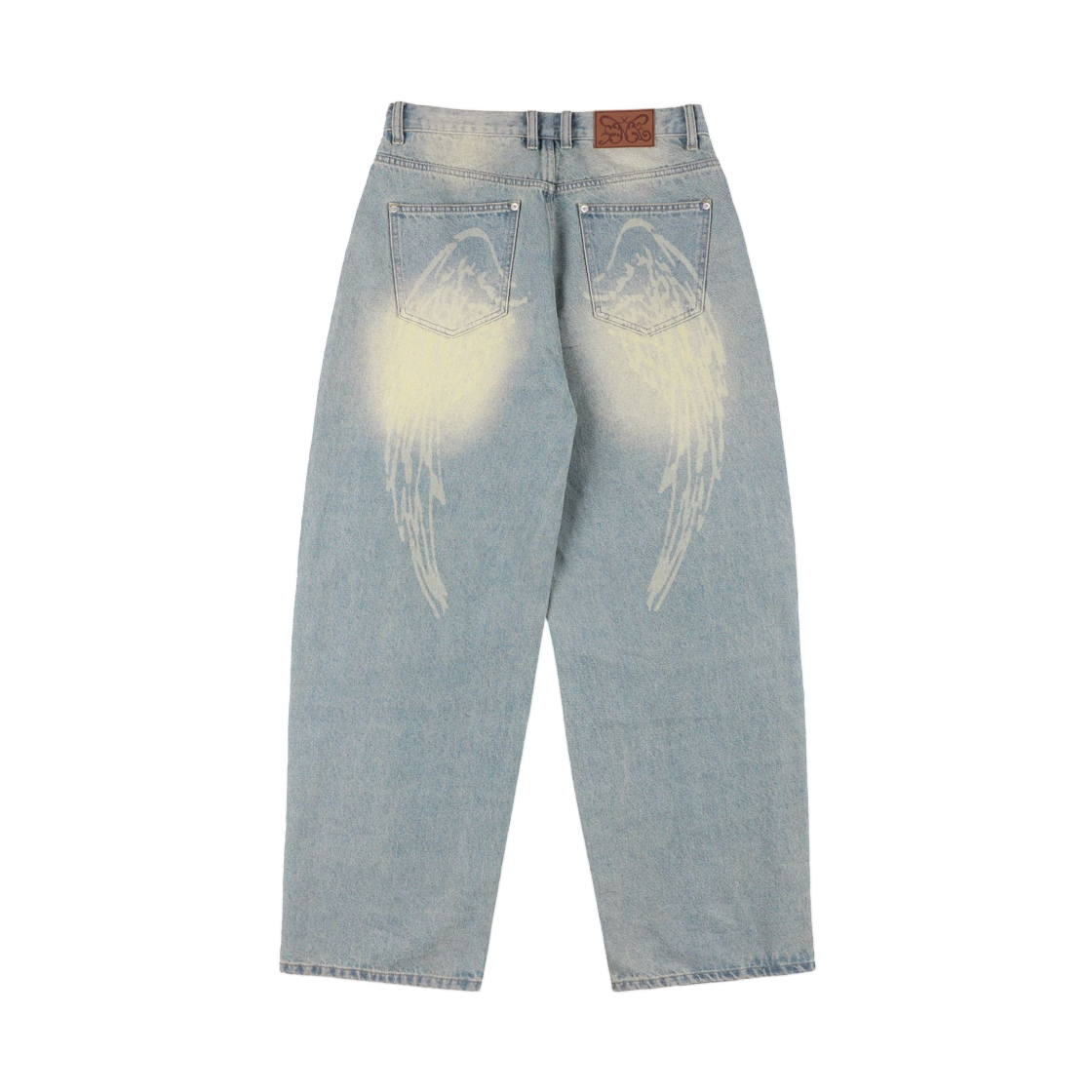 (W) 팬시 클럽 엔젤 빈티지 워싱 핀턱팬츠 블루((W) Fancy Club Angel Vintage Washing Pin Tuck Pants Blue) - 2