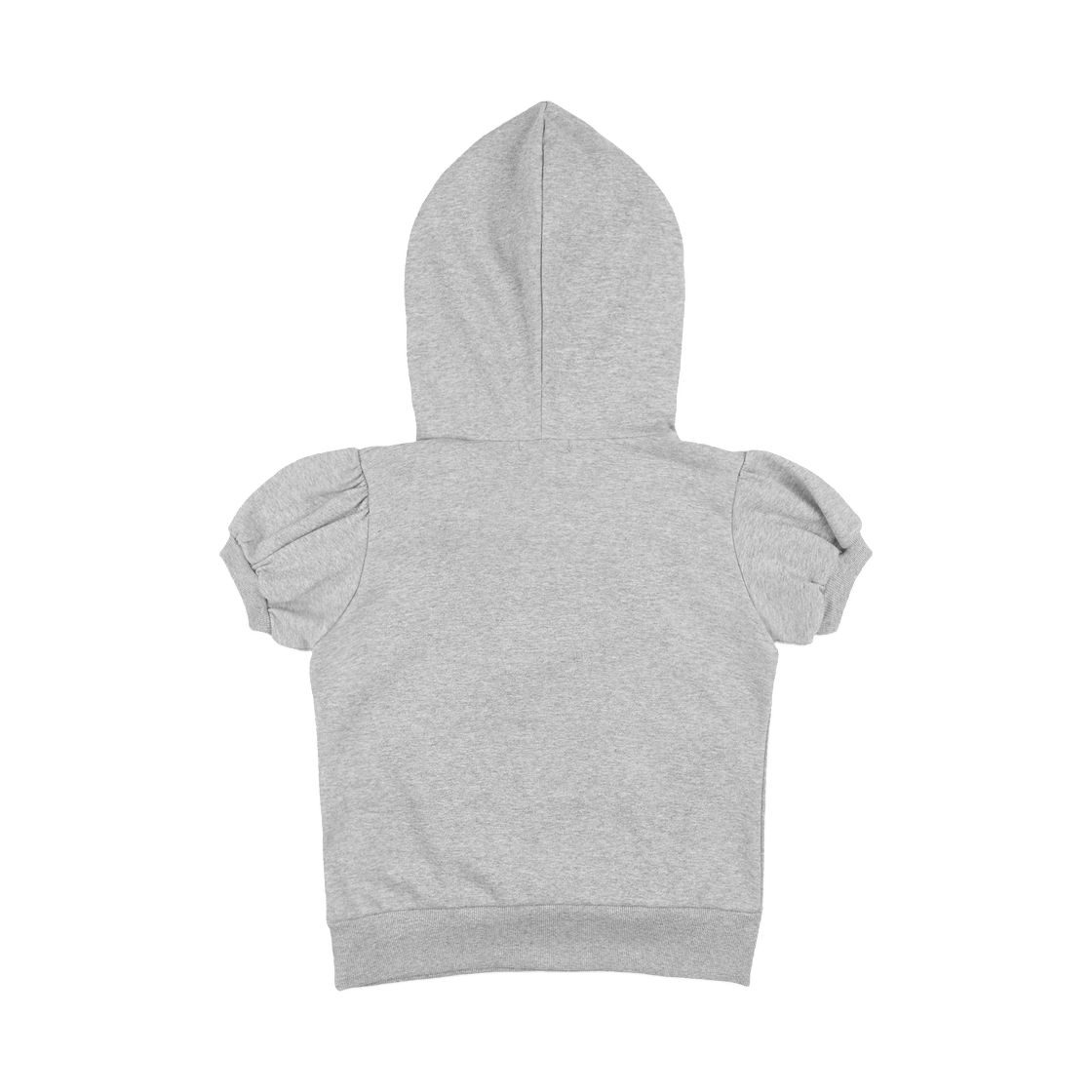 (W) 팬시 클럽 퍼프 라운드 스카프 후디 멜란지 그레이((W) Fancy Club Puff Round Scarf Hoodie Melange Gray) - 2