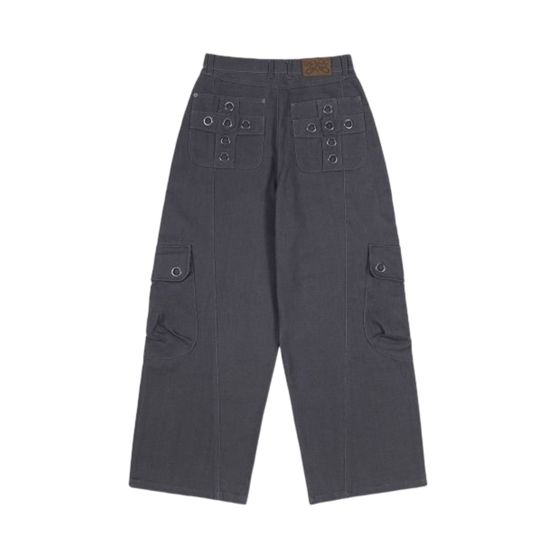 (W) 팬시 클럽 크로스 포켓 카고 팬츠 차콜((W) Fancy Club Cross Pocket Cargo Pants Charcoal) - 2