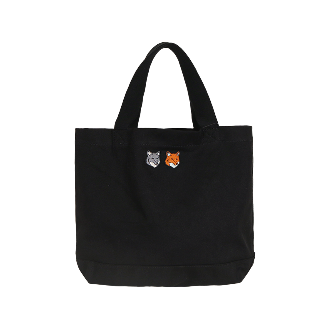 OW511CFWW0096 P190 [25% 쿠폰] Maison Kitsune Double Bold Fox Head Tote Bag Anthracite