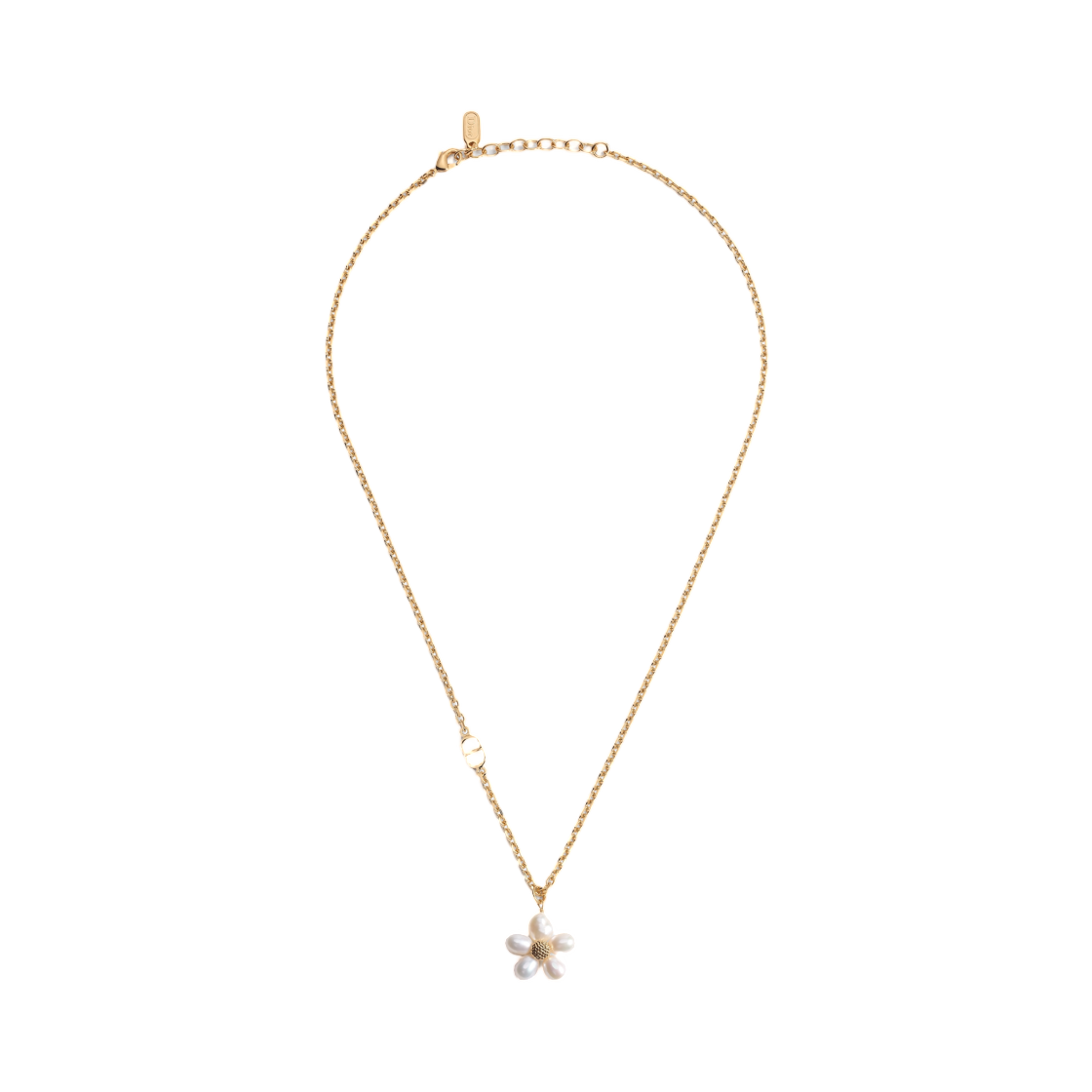 N3816WOMFW-D301 (W) Dior Dioriviera Brush And Bloom Necklace Finish Metal & Freshwater Pearl Gold