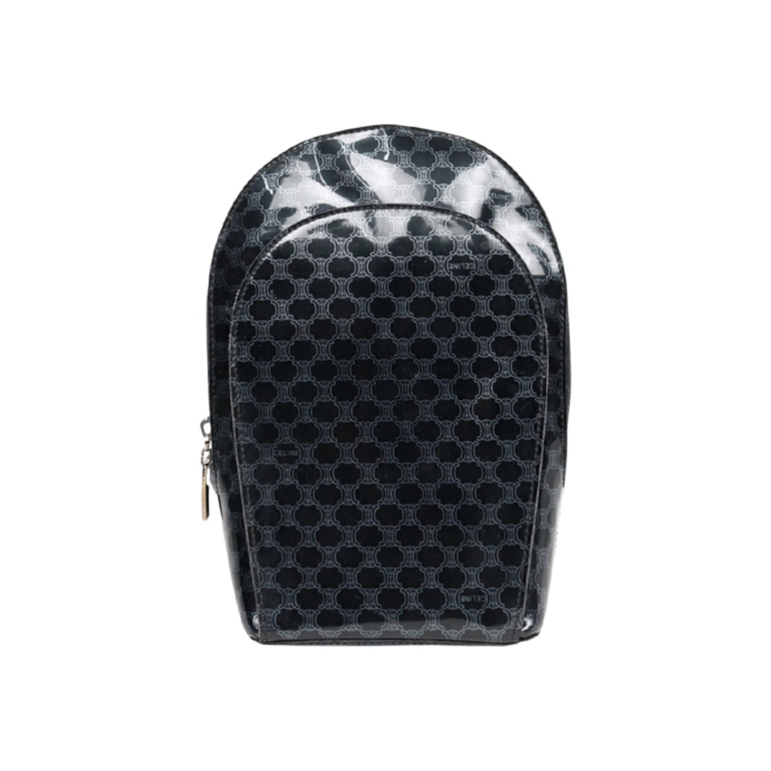ITR38VA67D8B Celine Black PVC Macadam Backpack C-A54321